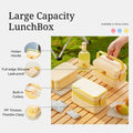 2-lagige Bento Box für Kinder, auslaufsicher, mikrowellengeeignet, 1780 ml 1