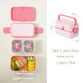 2-lagige Bento Box für Kinder, auslaufsicher, mikrowellengeeignet, 1780 ml 14