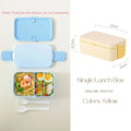 2-lagige Bento Box für Kinder, auslaufsicher, mikrowellengeeignet, 1780 ml 7