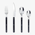 24-Piece Stainless Steel Cutlery Set with Engraved Design - BistroLine 0