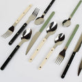 24-Piece Stainless Steel Cutlery Set with Engraved Design - BistroLine 1
