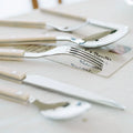 24-Piece Stainless Steel Cutlery Set with Engraved Design - BistroLine 6