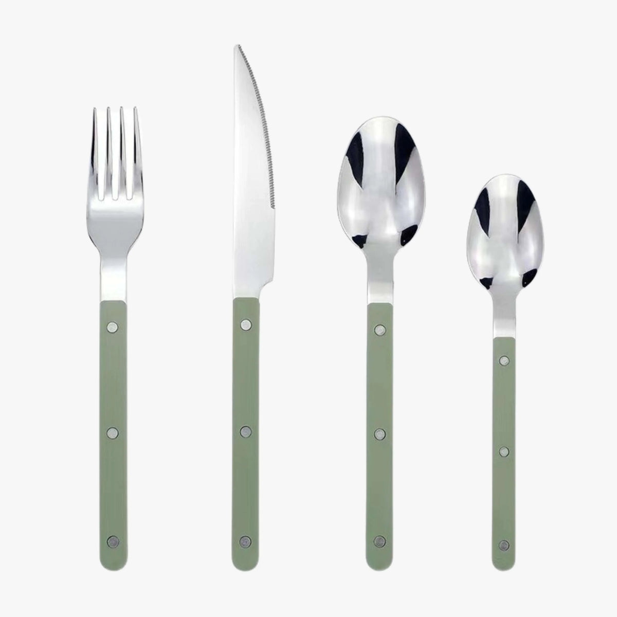 24-Piece Stainless Steel Cutlery Set with Engraved Design - BistroLine 9