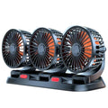 360° verstellbarer 3-Kopf-Autolüfter USB/12V/24V – AirFlow 0