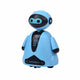 Blauer Roboter