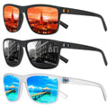 3er Set Polarisierte Sonnenbrillen Herren Damen mit UV400 Schutz und Quadratischem Design 1