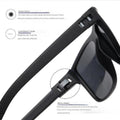 3er Set Polarisierte Sonnenbrillen Herren Damen mit UV400 Schutz und Quadratischem Design 5