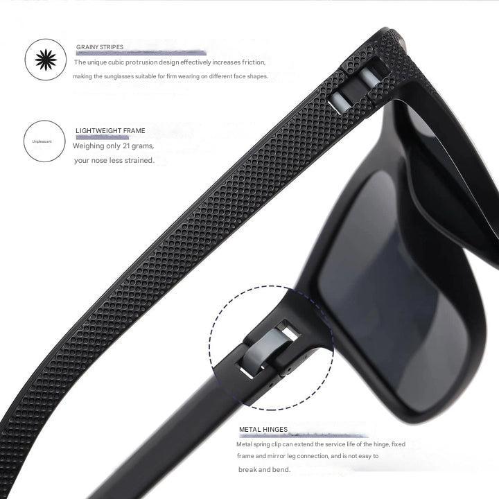 3er Set Polarisierte Sonnenbrillen Herren Damen mit UV400 Schutz und Quadratischem Design 5
