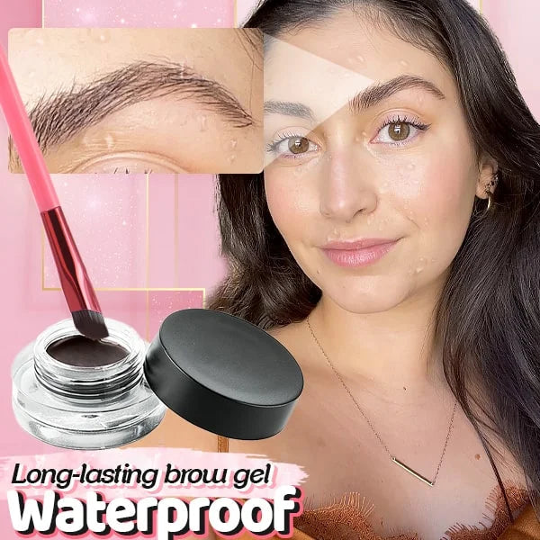 4D Haarstrich Brauenstempel-Pinsel | Microblading-Effekt in Sekunden | Für Puder, Gel & Pomade, wasser- & wischfest, ergonomischer Griff 3
