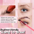 4D Haarstrich Brauenstempel-Pinsel | Microblading-Effekt in Sekunden | Für Puder, Gel & Pomade, wasser- & wischfest, ergonomischer Griff 4