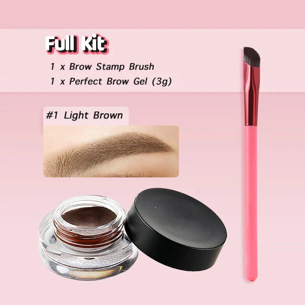 4D Haarstrich Brauenstempel-Pinsel | Microblading-Effekt in Sekunden | Für Puder, Gel & Pomade, wasser- & wischfest, ergonomischer Griff 6