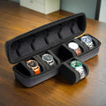 5-Grid Hard Shell Watch Organizer - Portable Travel Case for Men's Watches 1