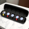 5-Grid Hard Shell Watch Organizer - Portable Travel Case for Men's Watches 4