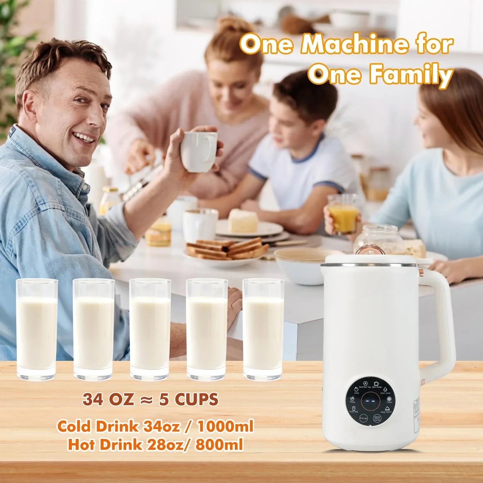 8-in-1 Nussmilchmaker (1000 ml) - NutriBlend 5