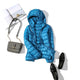 Blauer Kapuzenpulli