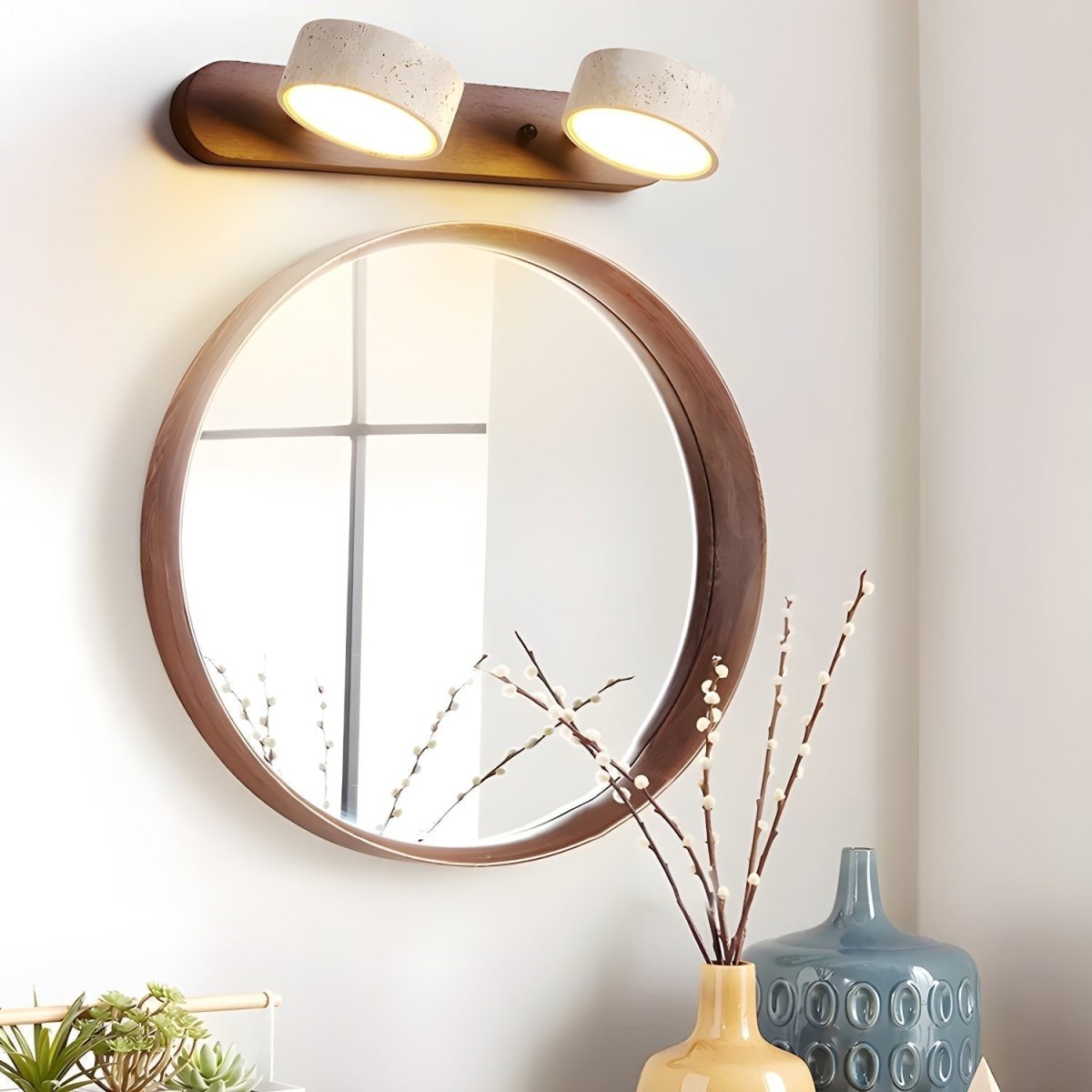 AVERRA – LED-Wandleuchte aus Travertin für architektonischen Luxus 2
