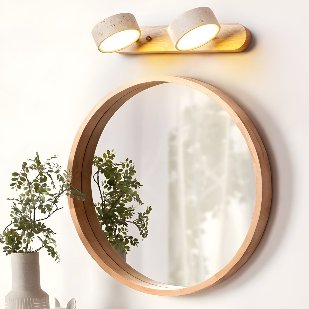 AVERRA – LED-Wandleuchte aus Travertin für architektonischen Luxus 3