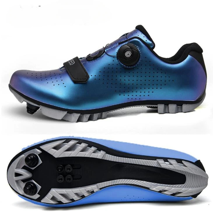 Atmungsaktive Fahrradschuhe Unisex mit Drehverschluss für MTB und Rennrad 10
