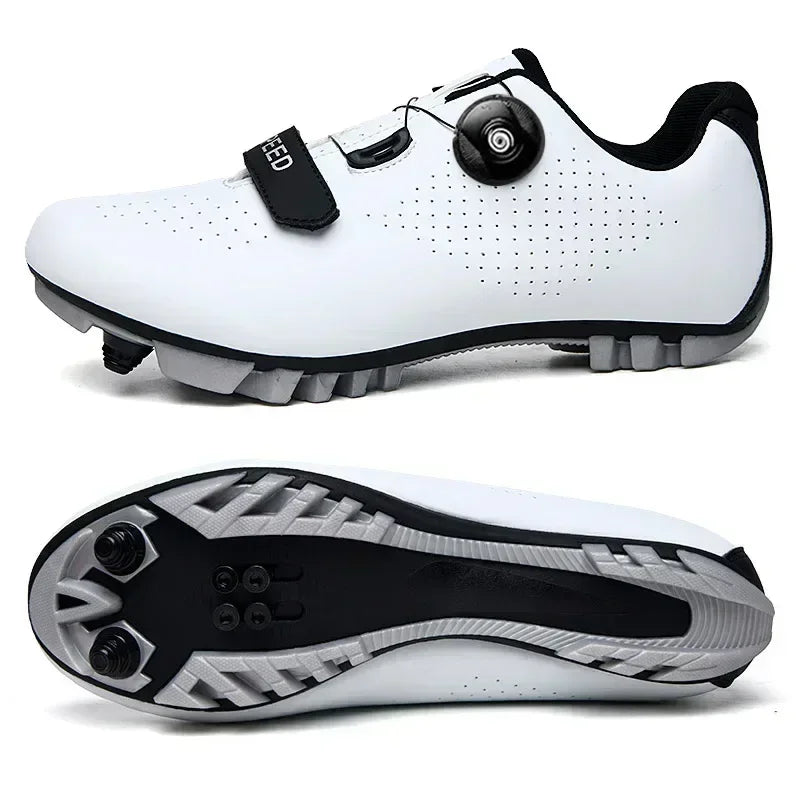Atmungsaktive Fahrradschuhe Unisex mit Drehverschluss für MTB und Rennrad 2