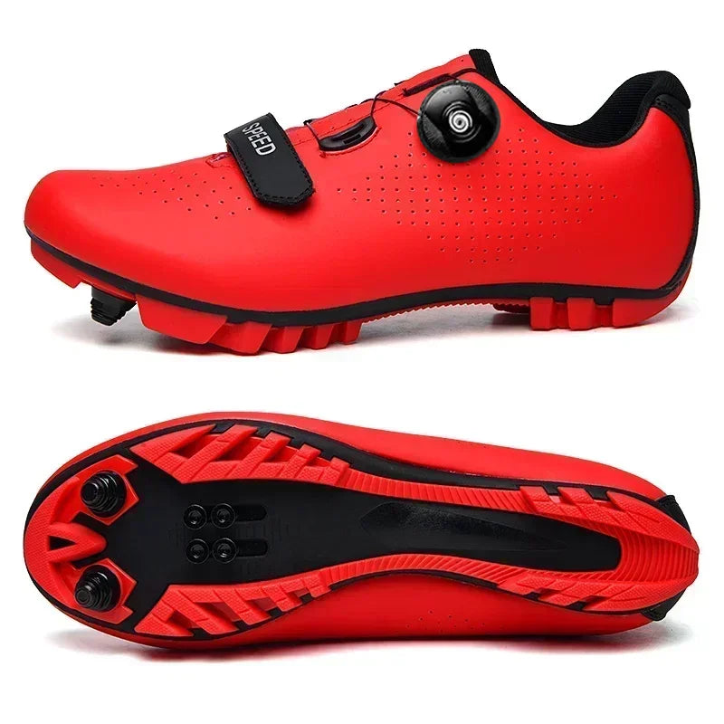 Atmungsaktive Fahrradschuhe Unisex mit Drehverschluss für MTB und Rennrad 4