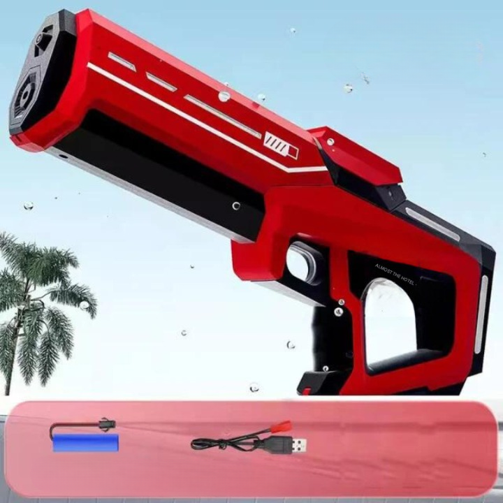 Automatische Wasserpistole mit 1L Tank & 10 m Reichweite – Sommerspaß pur 6