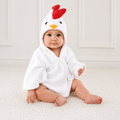 Babybadhanddoek met capuchon — Zachte badponcho met dierenprint voor baby's en peuters 7