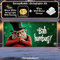 Bah Humbug Christmas Garage Door Cover - Grumpy Design, Easy Installation, Weather-Resistant 10