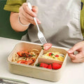 Bento Box für Erwachsene mit 3 Fächern und Besteckset, spülmaschinenfest 2