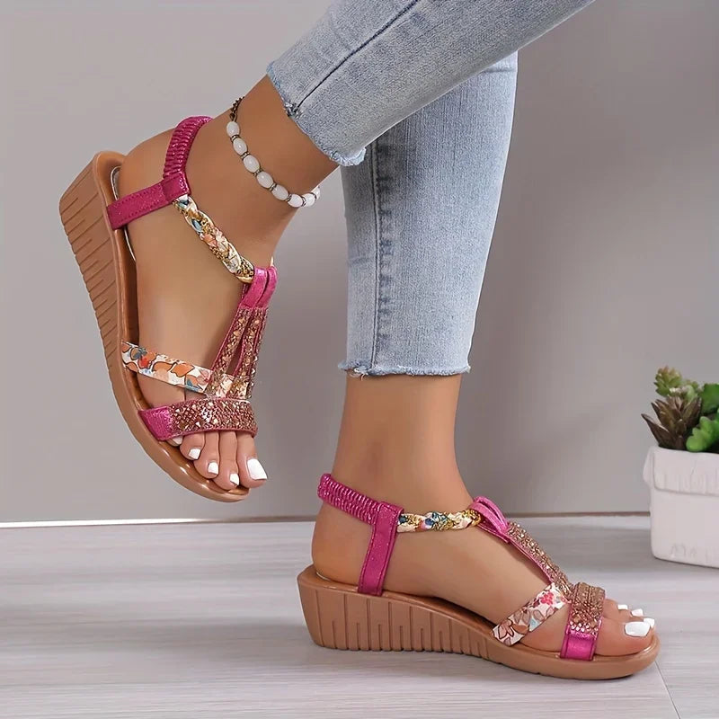 Bequeme Damen Orthopädische Keilsandalen mit weicher Sohle – Marla 1
