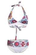 Bikini Set Damen – Blumenmuster, Halterneck & Gepolsterte Cups 2