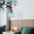 Bunte Pendelleuchte mit Verstellbarem Glasschirm für Esszimmer und Wohnzimmer 1