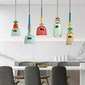 Bunte Pendelleuchte mit Verstellbarem Glasschirm für Esszimmer und Wohnzimmer 5