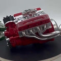 CISON Mini-V8 Benzinmotor Modellbausatz | Mit CDI-Zündung & CNC-Metallteilen | RC-kompatibel mit Fotoanleitung 0