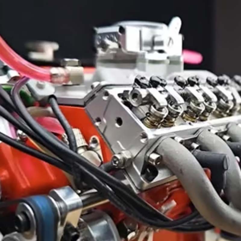 CISON Mini-V8 Benzinmotor Modellbausatz | Mit CDI-Zündung & CNC-Metallteilen | RC-kompatibel mit Fotoanleitung 6