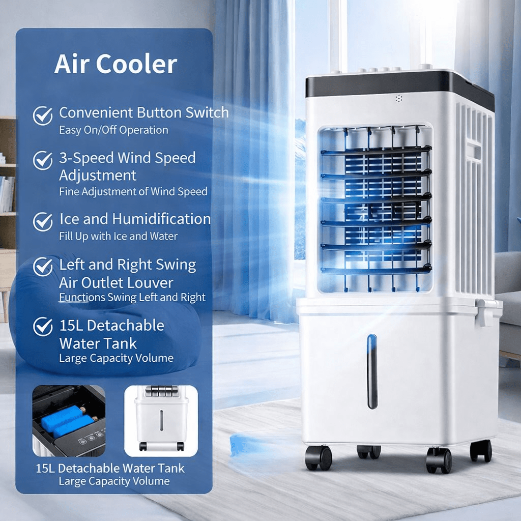 COOLNOVA – Mobiler Luftkühler – Flexible 3-in-1-Erfrischung für Zuhause 5