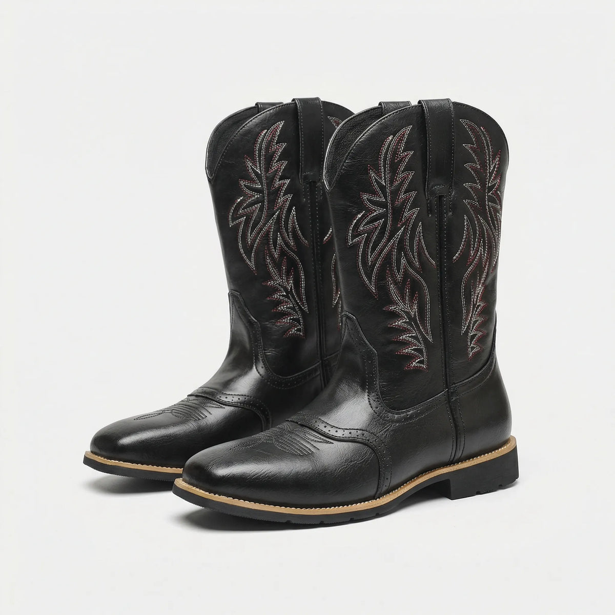 Calf-Length Cowboy-Style Boots - Claude 0