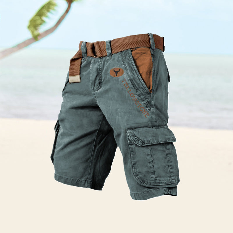 Cargo Shorts Herren aus Baumwolle mit 6 Taschen – Bequeme Kurze Hosen für Freizeit und Outdoor 2