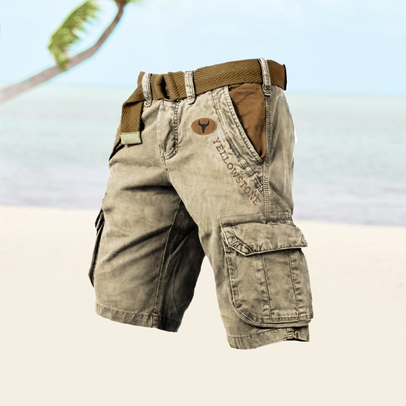 Cargo Shorts Herren aus Baumwolle mit 6 Taschen – Bequeme Kurze Hosen für Freizeit und Outdoor 4