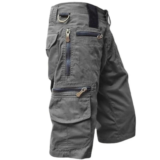 Cargo Shorts für Herren – Schnelltrocknend, Dehnbar & Mit Reißverschlusstaschen 0
