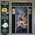 Christmas Door Cover - Festive Cardinal Design for Holiday Decor, Easy Installation 6