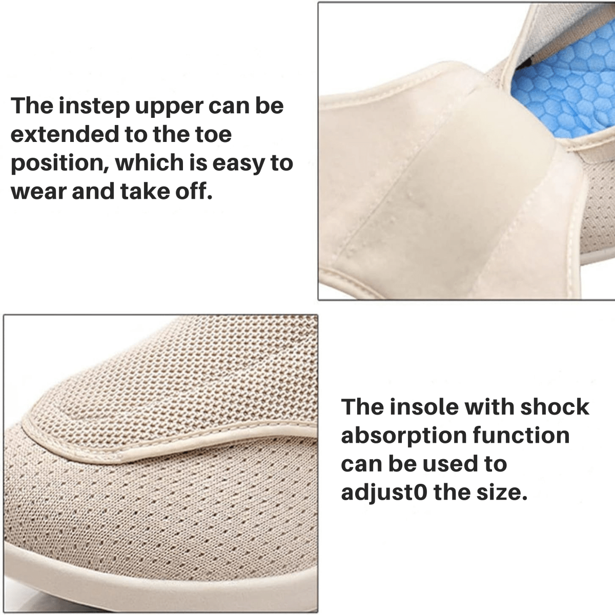 ComfortFit | Diabetikerschuhe mit Memory-Schaum & Zero-Drop-Design | Extra breite Passform für geschwollene Füße 6