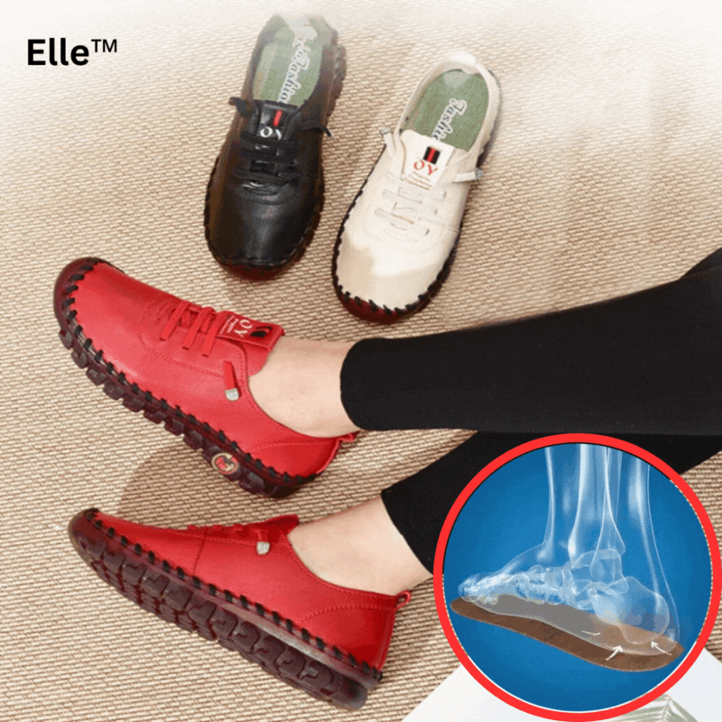 Damen Komfort-Sneaker | Dämpfende Schnürschuhe mit verstellbarer Fußstütze für Alltag, Spaziergänge und leichte Aktivitäten 0