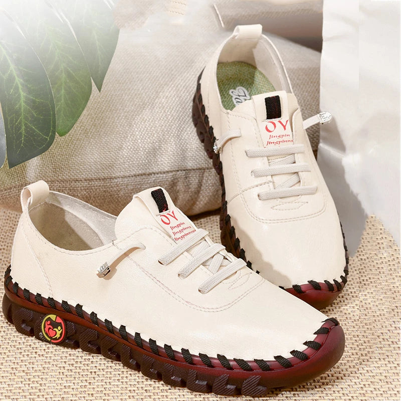 Damen Komfort-Sneaker | Dämpfende Schnürschuhe mit verstellbarer Fußstütze für Alltag, Spaziergänge und leichte Aktivitäten 1