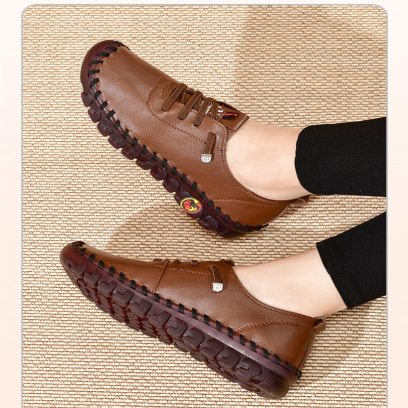 Damen Komfort-Sneaker | Dämpfende Schnürschuhe mit verstellbarer Fußstütze für Alltag, Spaziergänge und leichte Aktivitäten 3