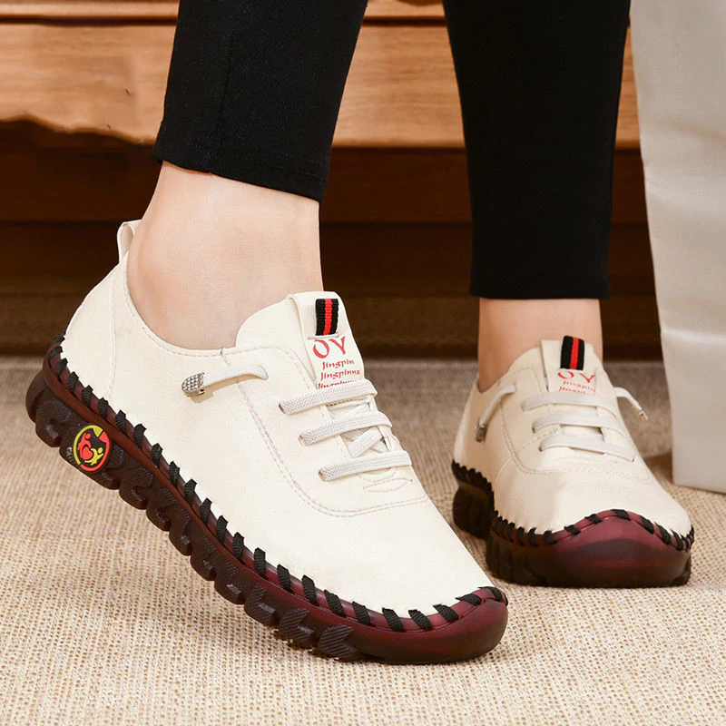Damen Komfort-Sneaker | Dämpfende Schnürschuhe mit verstellbarer Fußstütze für Alltag, Spaziergänge und leichte Aktivitäten 5