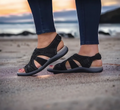 Damen Orthopädische Sandalen mit Keilabsatz 4 cm | Dreifach-Fußgewölbe-Stütze | rutschfest & leicht | Sommer-Komfort 2