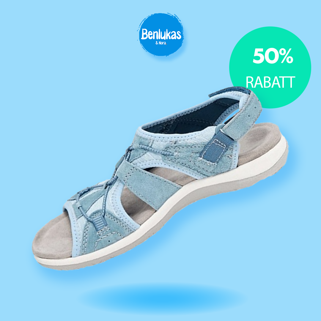 Damen Orthopädische Sandalen mit Keilabsatz 4 cm | Dreifach-Fußgewölbe-Stütze | rutschfest & leicht | Sommer-Komfort 6