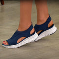 Damen Orthopädische Sandalen mit Memory-Foam-Fußbett | Haltungskorrektur & schmerzreduzierend | Fly Woven, rutschfest, EU 35–43 1