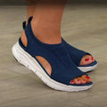 Damen Orthopädische Sandalen mit Memory-Foam-Fußbett | Haltungskorrektur & schmerzreduzierend | Fly Woven, rutschfest, EU 35–43 2