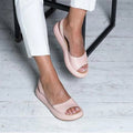 Damen Sandalen mit Weicher Sohle und Niedrigem Absatz – Atmungsaktive Sommerschuhe für Alltag und Urlaub 1